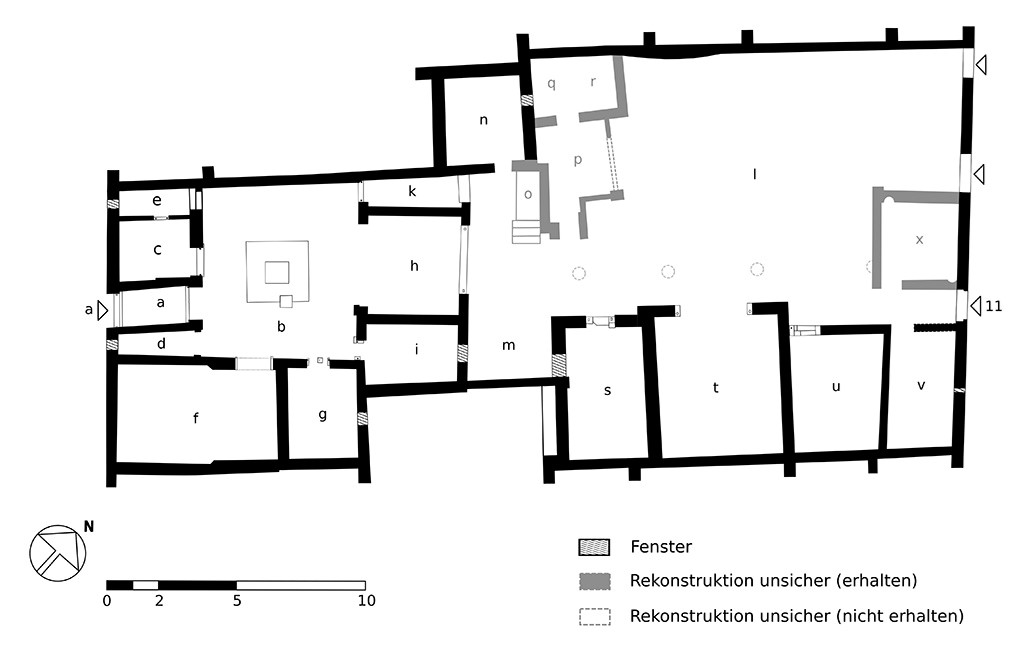 504a/11 Casa di Marco Lucrezio Frontone plan Pompeii V.4.a/11. Casa di Marco Lucrezio Frontone. Plan courtesy of Annette Haug.